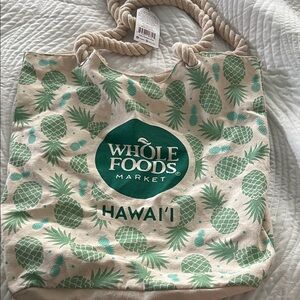 Green Pineapple Tote Bag- Whole Foods
